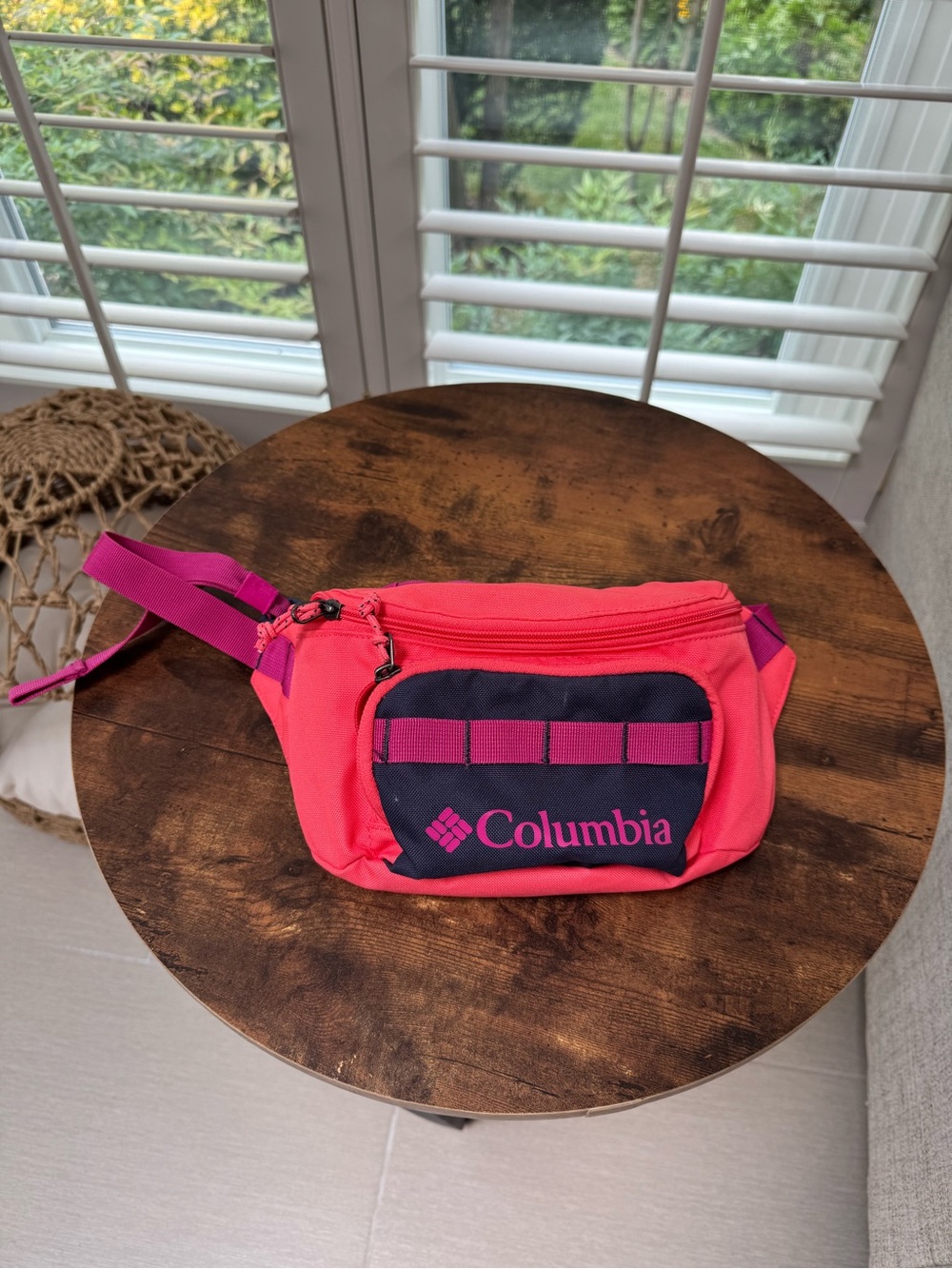 Columbia Pink & Navy Fanny Pack